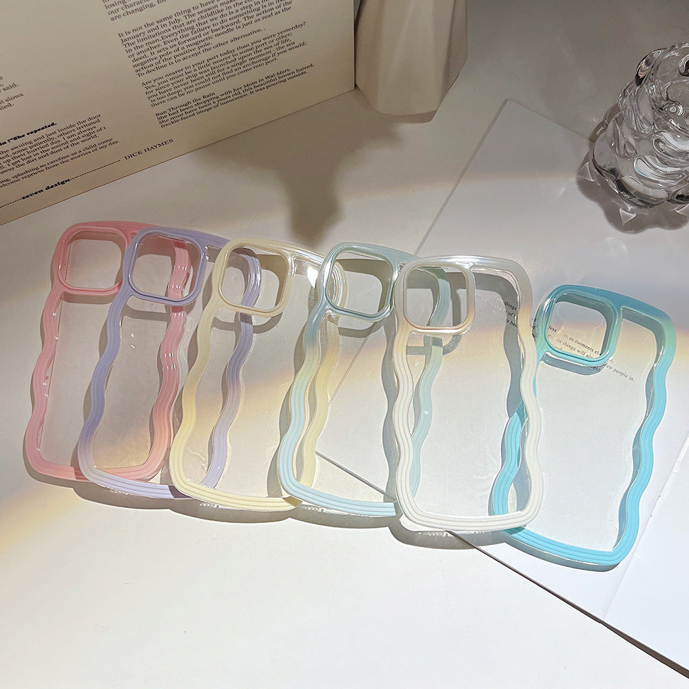 Elevate Your Style with the Wave Border Mobile Phone Case!